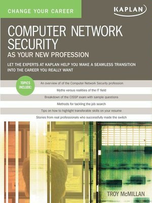 cover image of Computer Network Security as Your New Profession